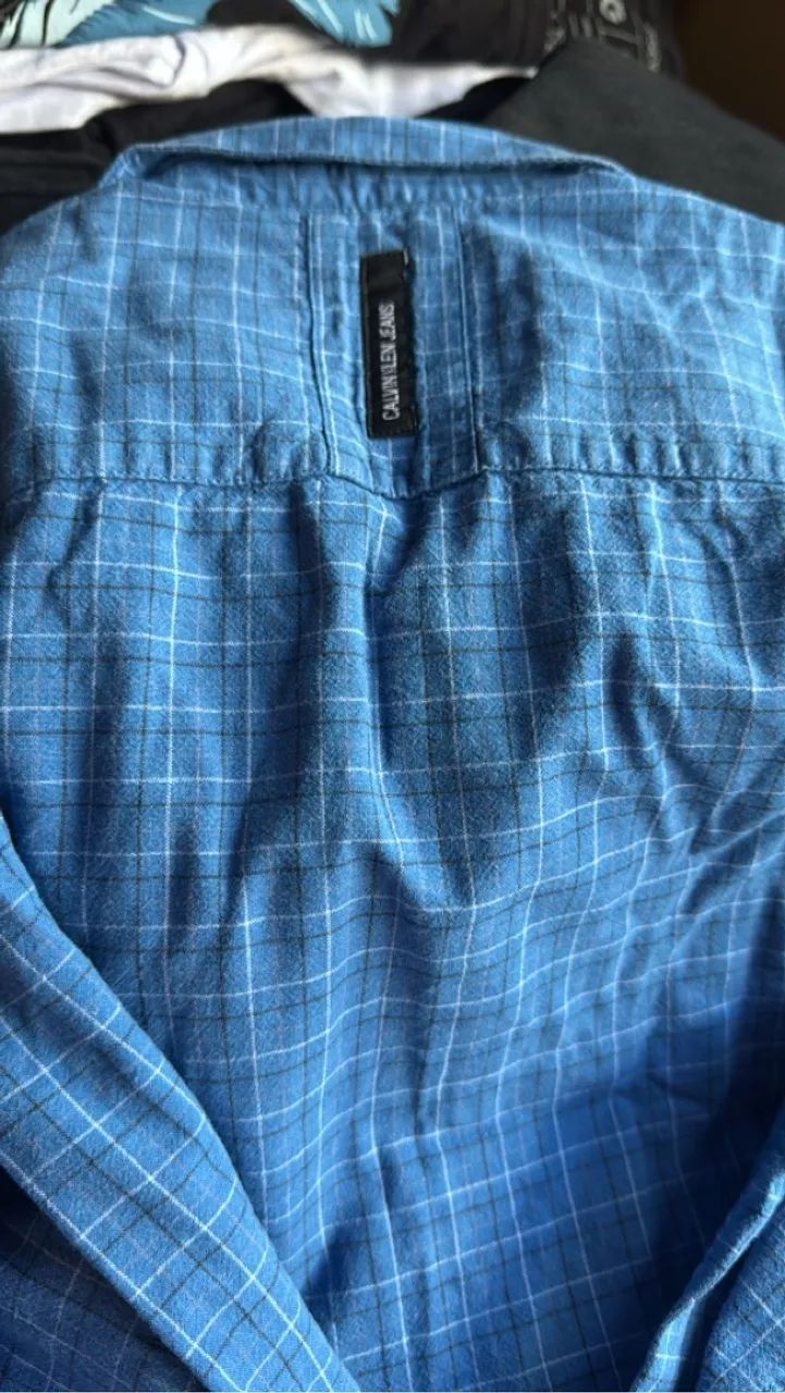 Camisa Azul Calvin Klein - Foto 2