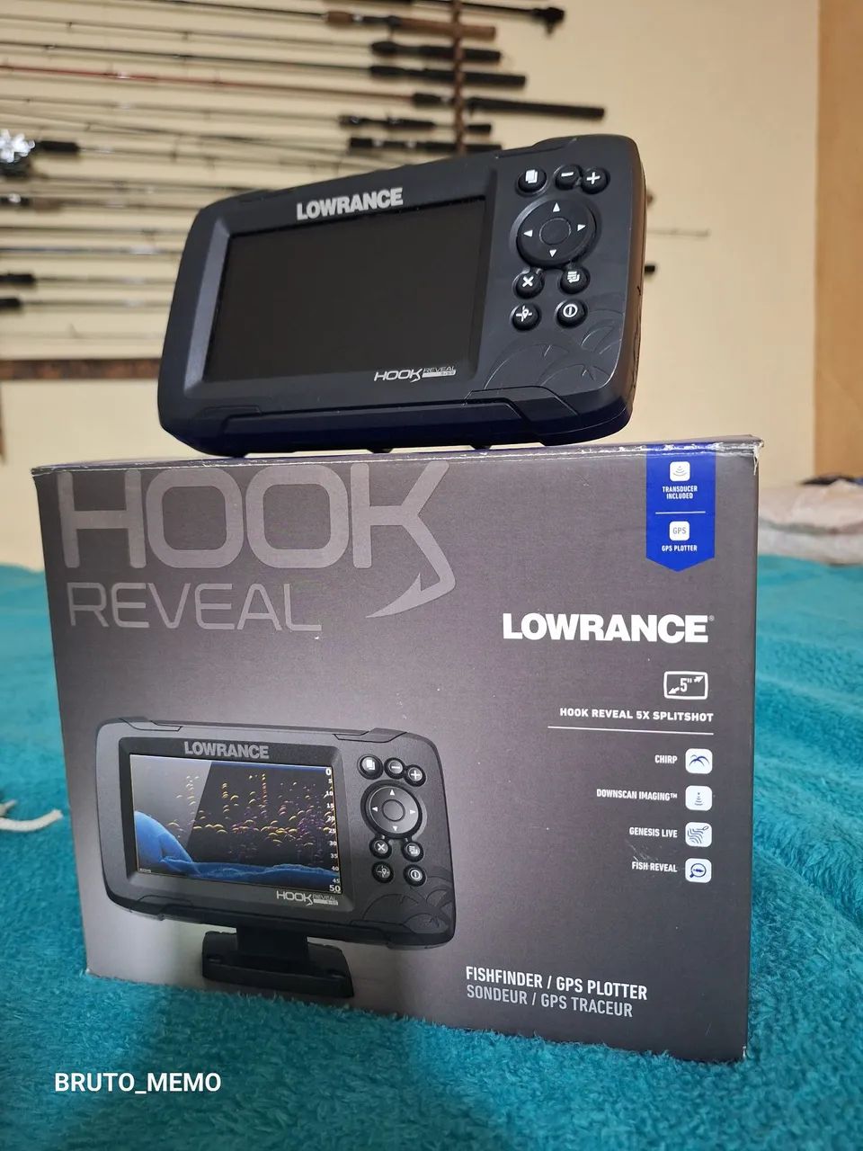 Sonda de pesca Lowrance Hook Reveal sonda slitshot. Em ótimo estado usado apenas 4x