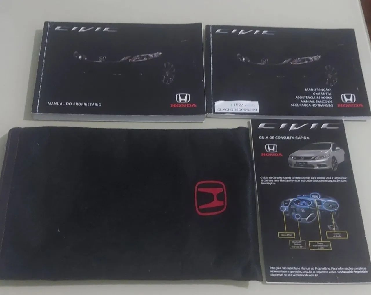Manual proprietário  Honda civic 2015 2016