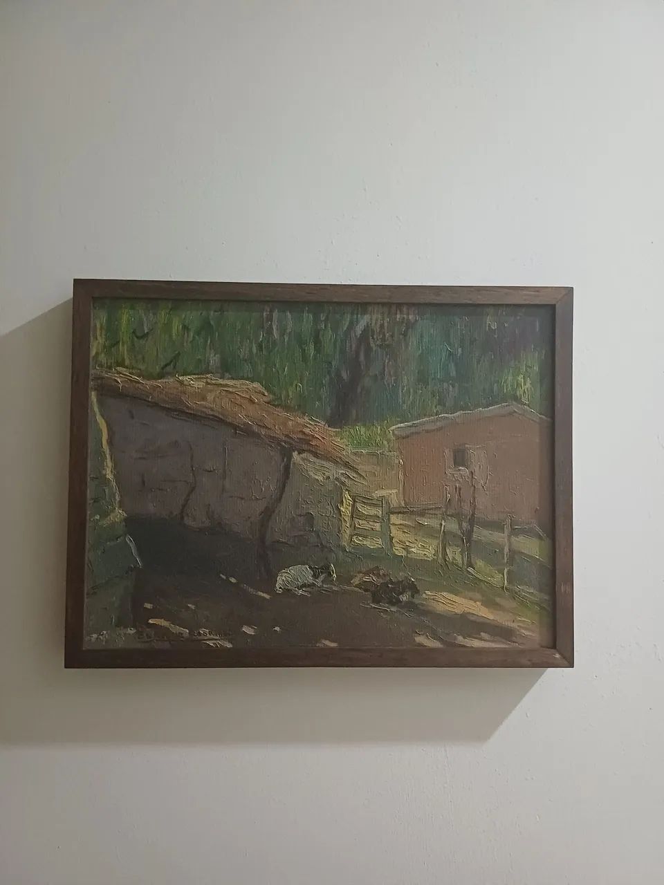 Obra de arte:"Cabras repousando", pintura. Preço: US$ 223,00 ou EURO 232,84 ou R$ 1.440,00