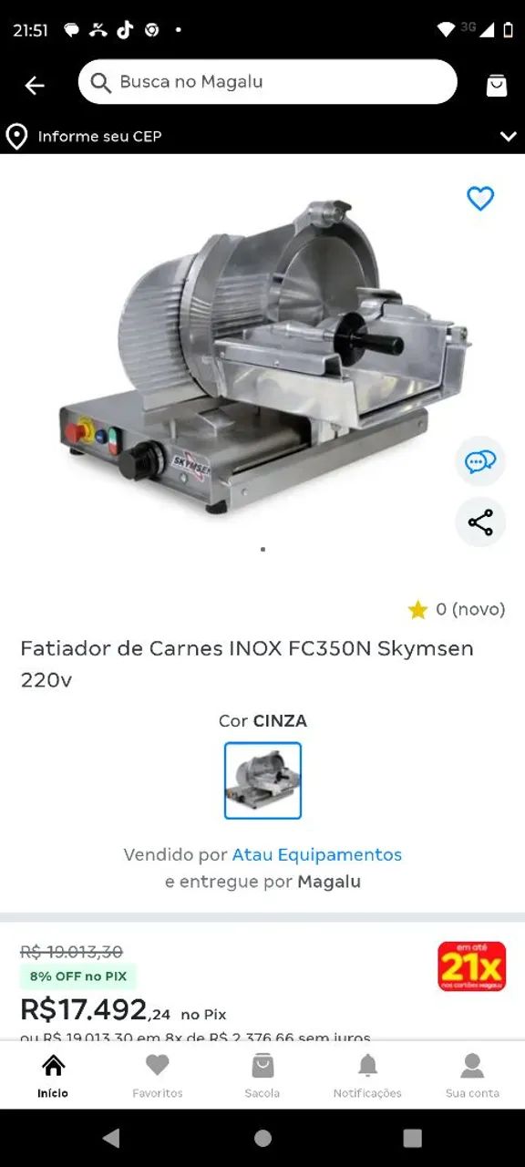 Fatiador de carne skinsen  - Foto 5