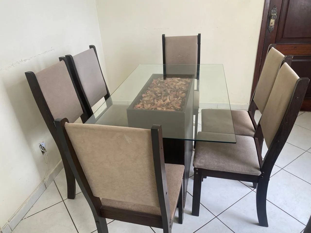 Mesa Jantar Vidro 6 Cadeiras 64520807272065122