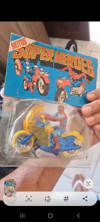 Motocicleta Super Heróis anos 80 Argentina lacrado
