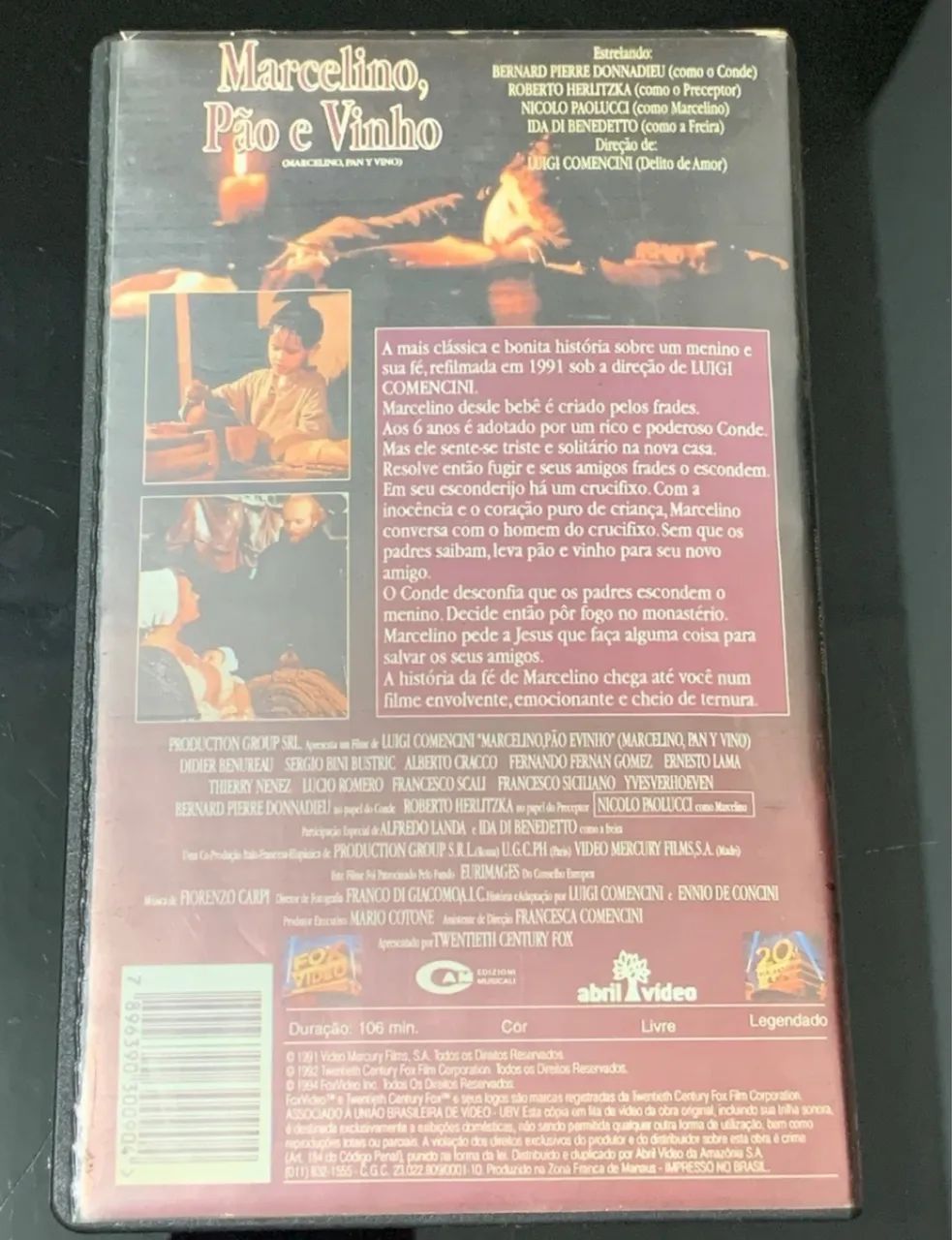 Filme Marcelino Pão E Vinho Fita Vhs Original Video Cassete - Foto 4