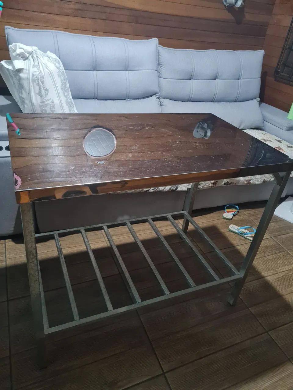 Mesa de Aço Inox veterinária 