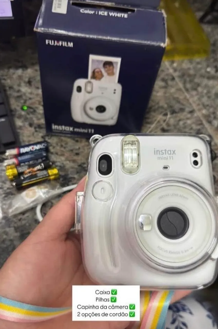 Instax Mini 11 Ice White - Completa!