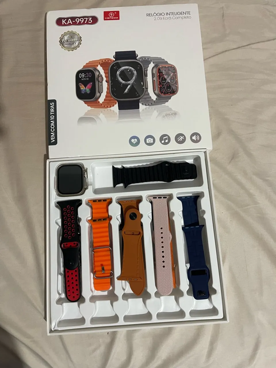 Smartwatch KA-9973 com 10 Pulseiras