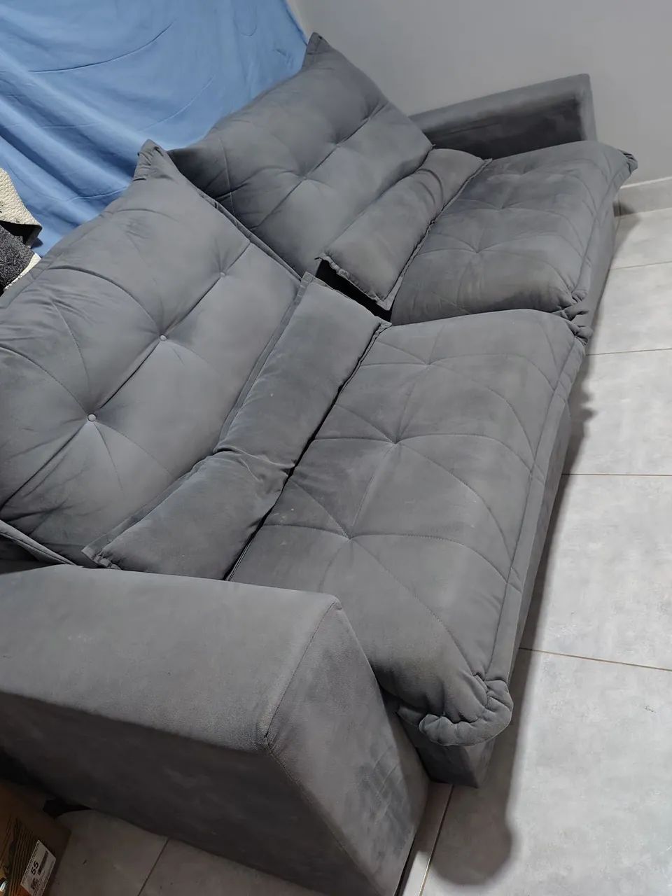 Sofá cinza64840792125699121