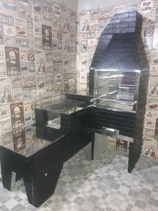 Fogão a lenha e churrasqueira  - Foto 6