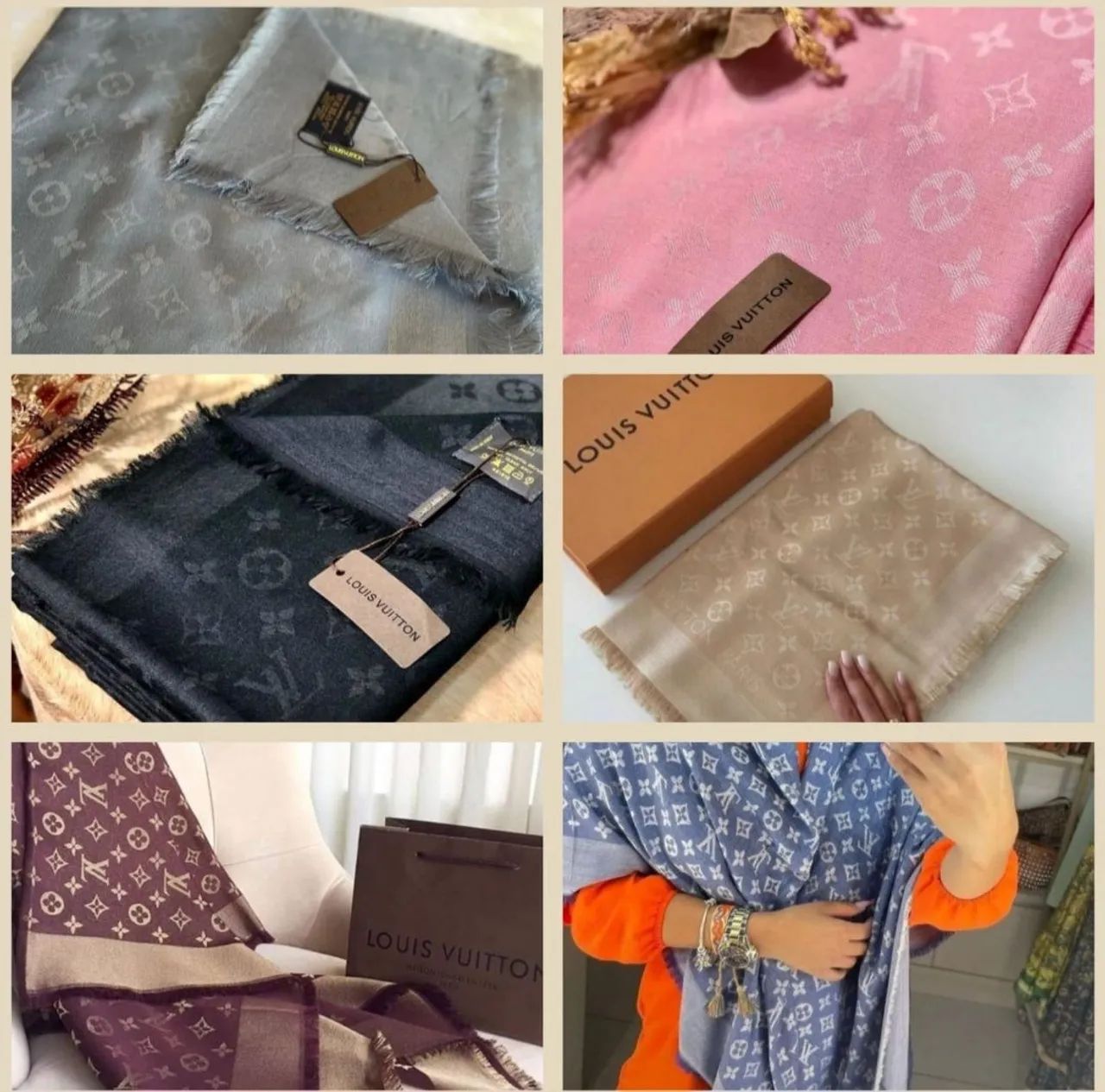 Lenços Louis Vuitton