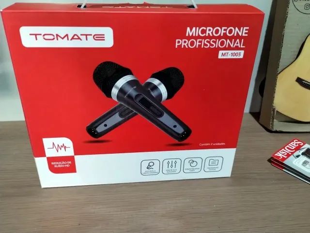 Microfone Profissional com 2 MT-1003 da TOMATE