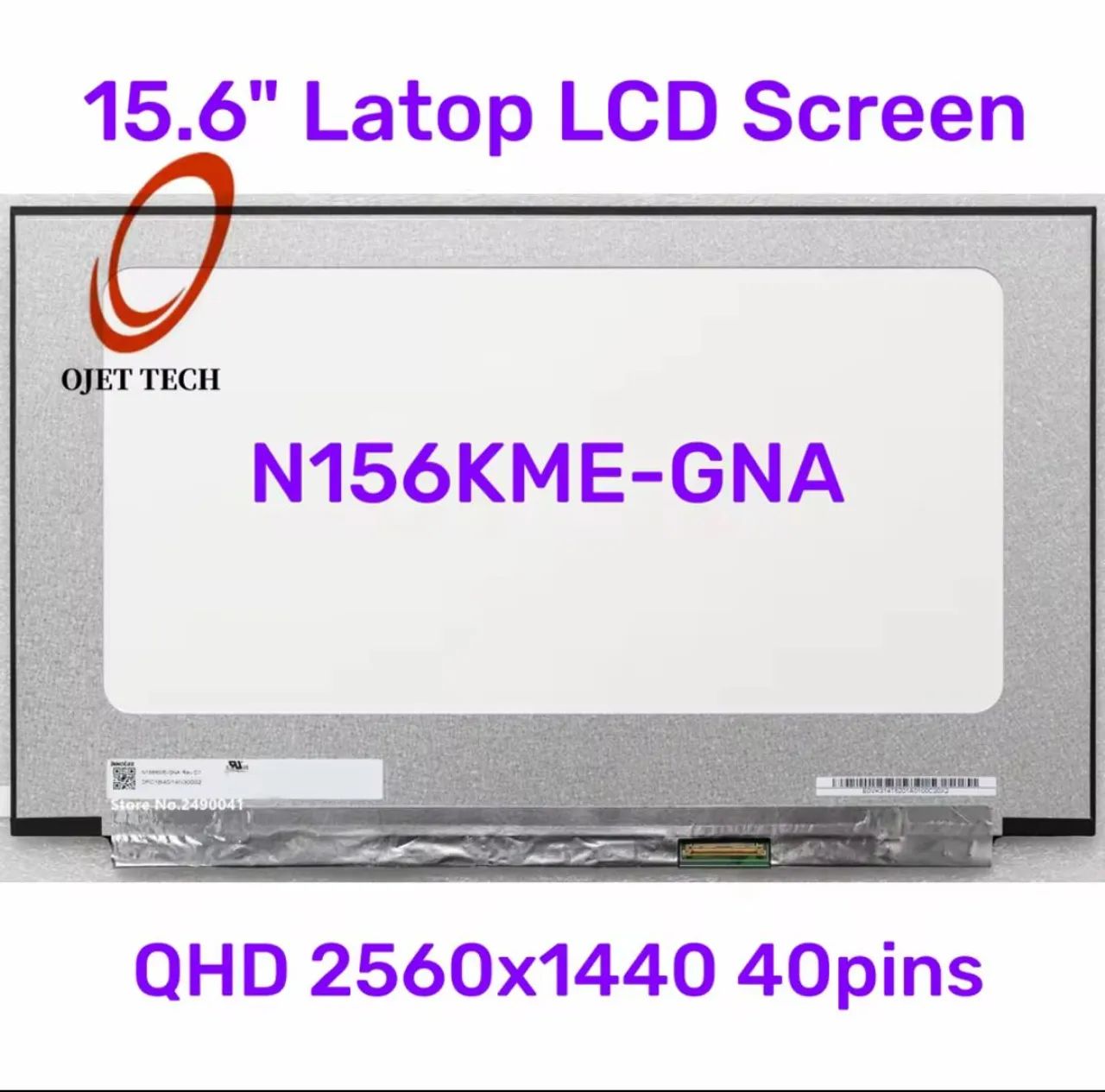 Tela LCD para Notebook Acer nitro 5 15.6'' QHD 2560x1440 40 pinos