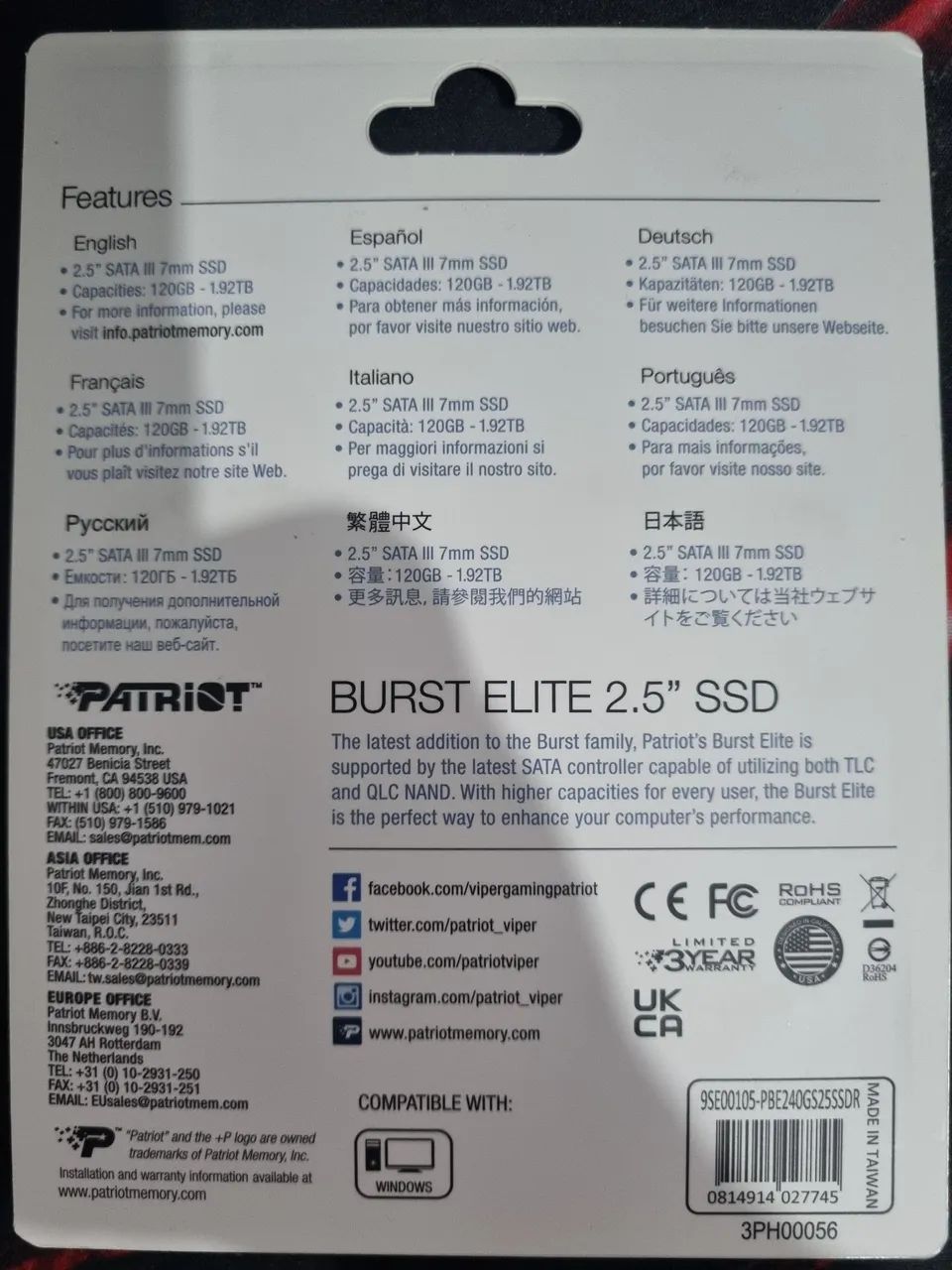 SSD Patriot Burst Elite 240gb - Foto 2