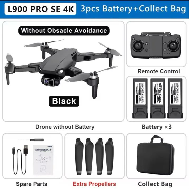 Drone L900 PRO SE 4K, Motor sem escova, GPS, 5G WiFi - Foto 3
