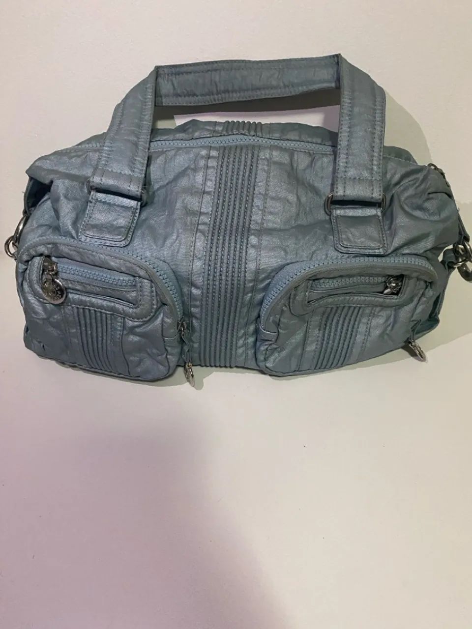 Bolsa Kipling Original Azul Metálico - Foto 2