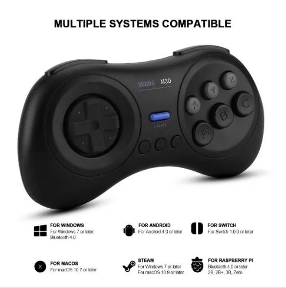 Controle M30 Bluetooth p/ Nintendo Switch, Switch 2, PC, Android, Steam, macOS e Windows - Foto 5