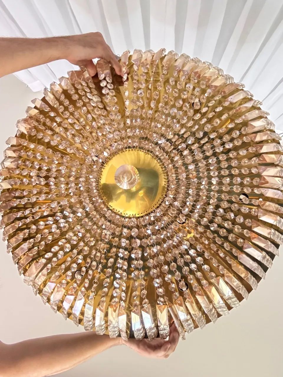 Lustre de Cristal 70 cm e 60 cm  - Foto 3