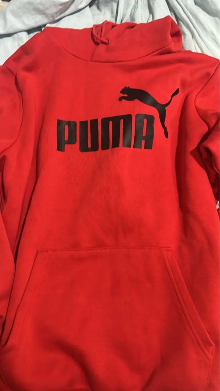 Blusa de Moletom Puma Vermelha