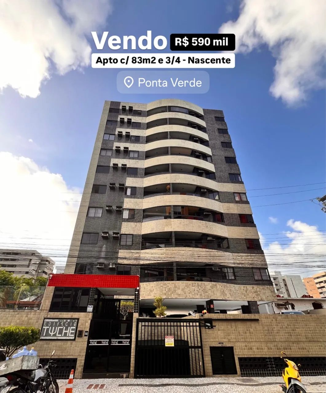 AB - Apto nascente na Ponta Verde com 83m2 