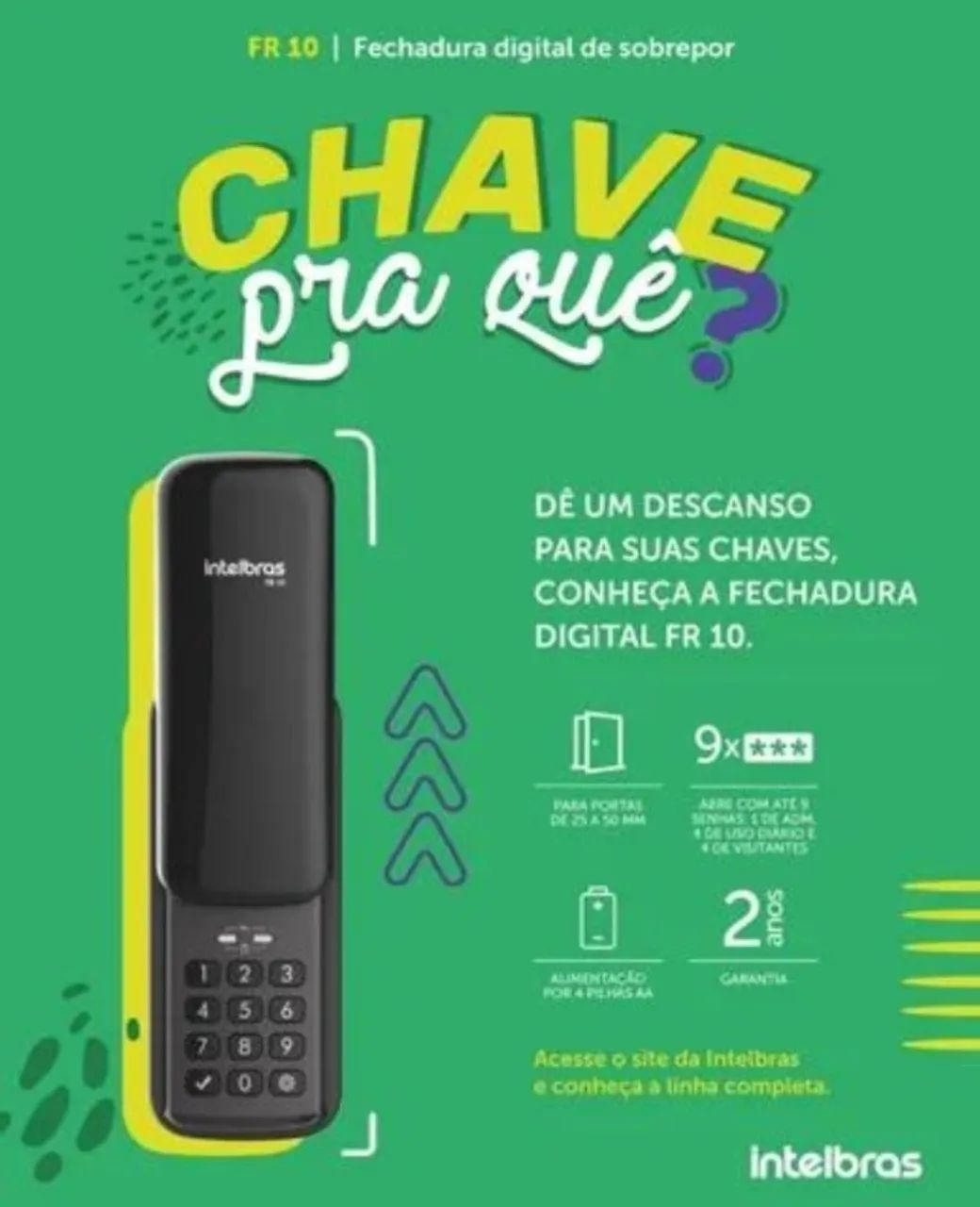 Fechadura Digital Intelbras