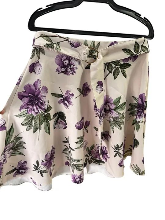 Saia Midi Floral com Cinto - Mustache Store - Foto 4