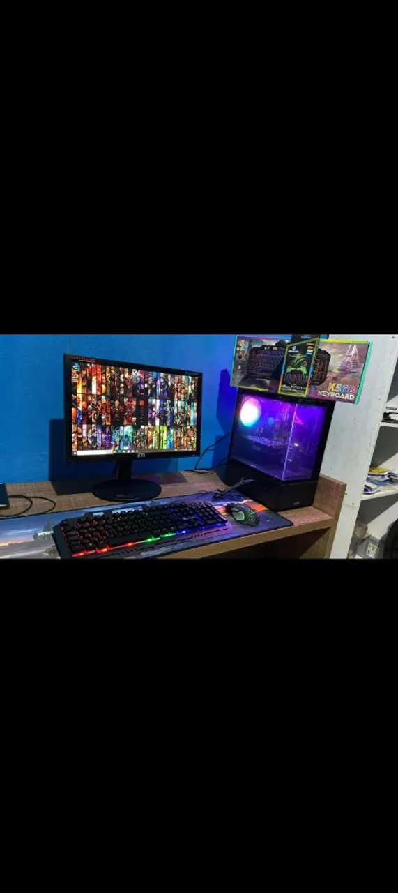PC Gamer Completo com Teclado RGB e Mouse