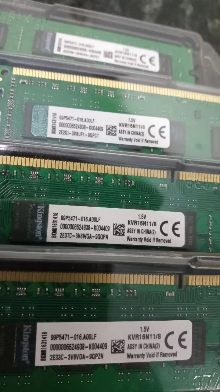 Memória RAM Kingston DDR3 8GB Pra PC
