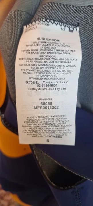 Neoprene Hurley - Tamanho S - Foto 3