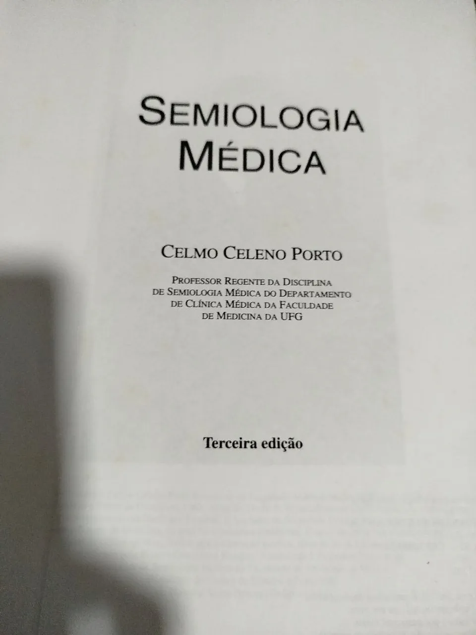 Semiologia Médica - Celmo Celeno Porto - 3ª edição