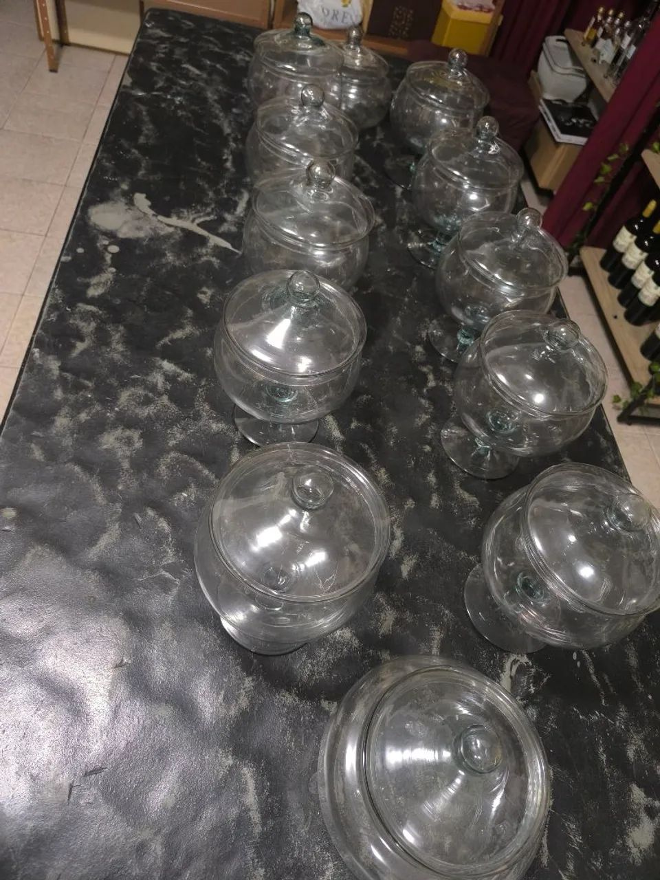 Pote Mostruário Baleira de Vidro - Foto 3