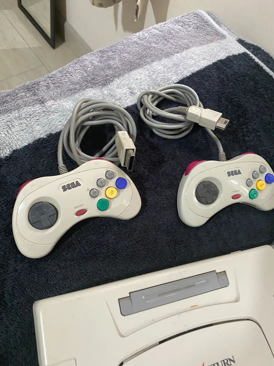 Vídeo game sega Saturn White ediçao rara muito novo - Foto 4