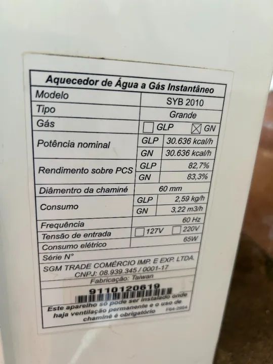 Aquecedor YUME GN 21,5 Litros - Foto 3