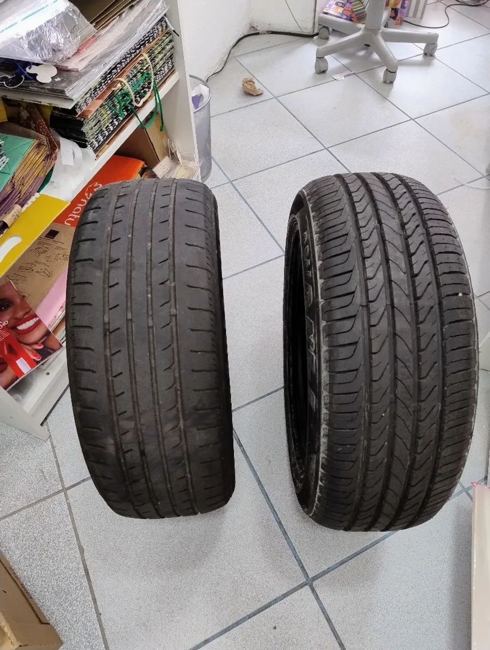 Dois pneus 205 55 R16