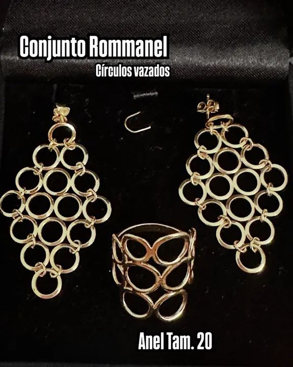 Conjunto Rommanel Círculos Vazados