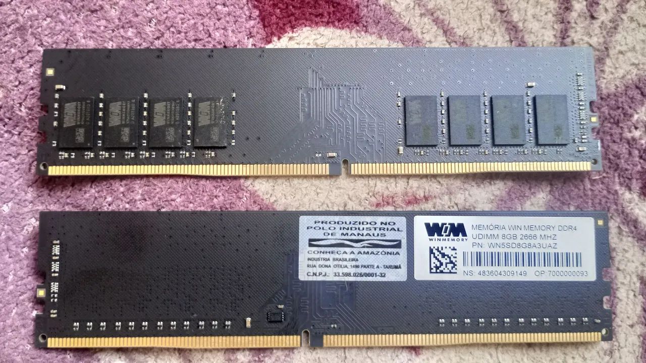 Memória ram ddr4 2666MHz 
