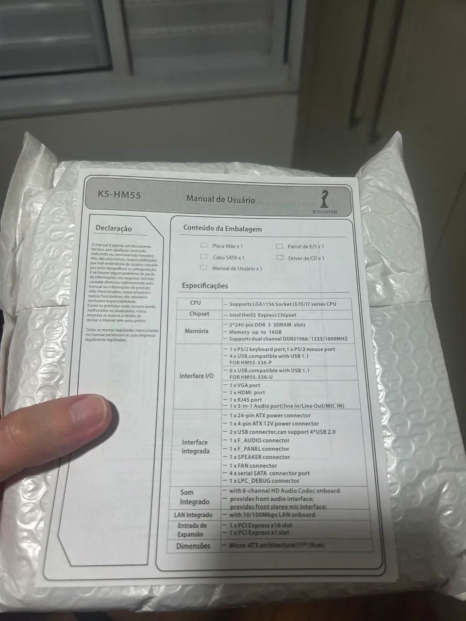 Placa Mãe H55 Socket LGA 1156 - Foto 3