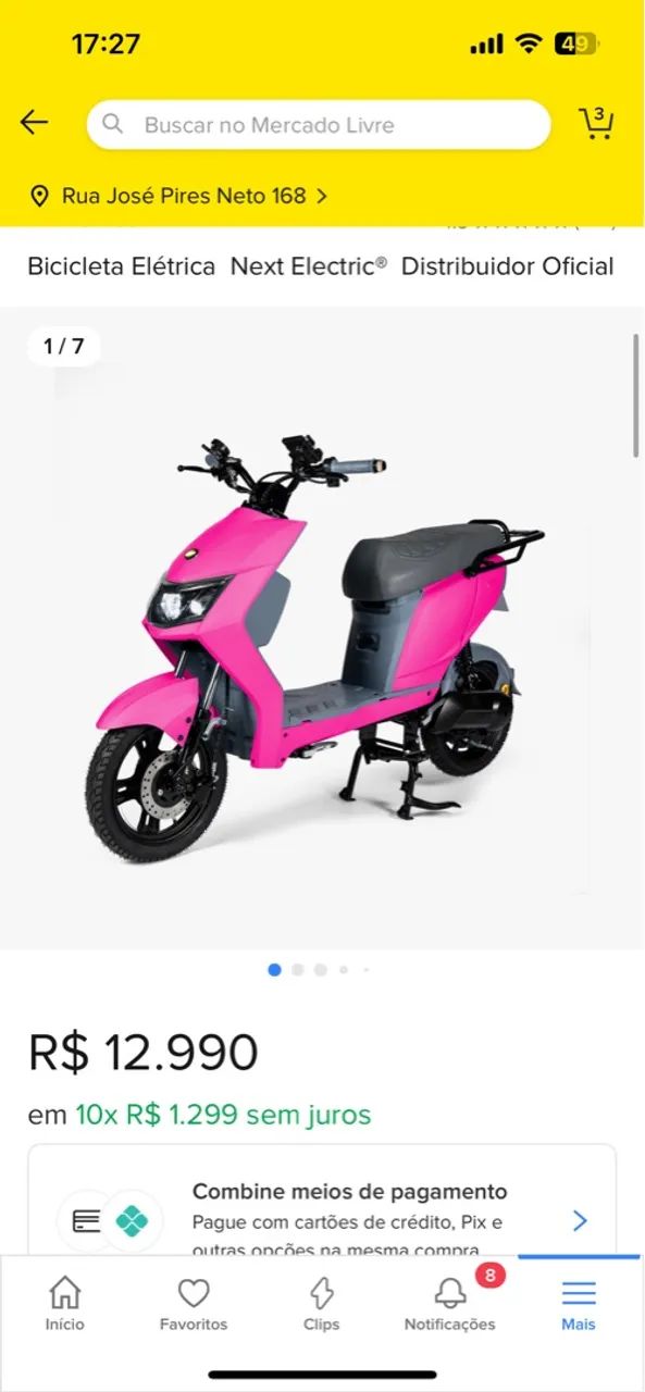 Bicicleta Elétrica Next Electric®