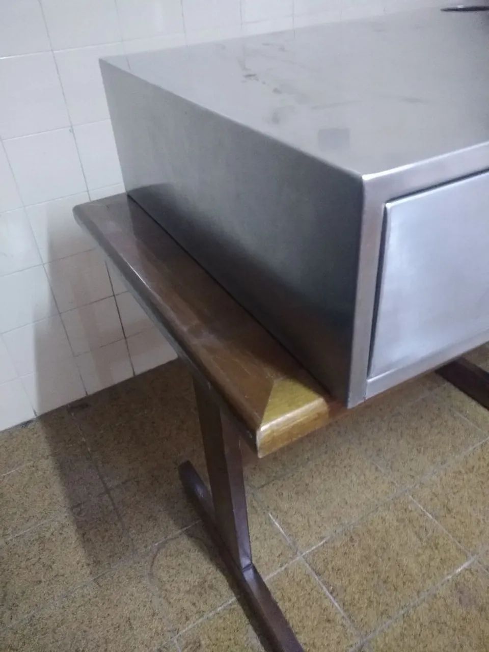 Gaveta em inox para maq de café expresso