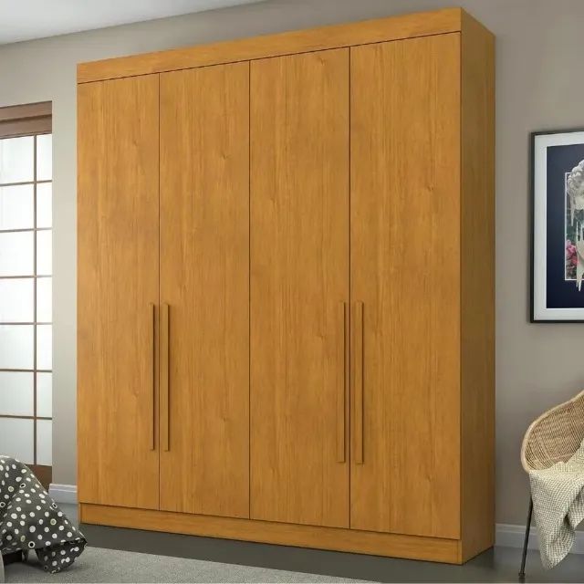 Guarda Roupa 4 Portas 3 Gavetas 100% MDF Novo Fazemos Entrega