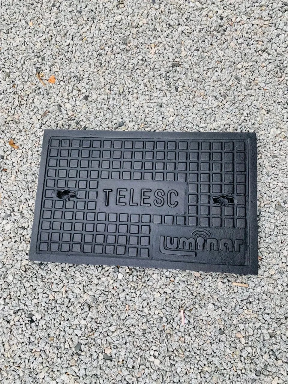 Barbada Tampa de ferro fundido telefonia