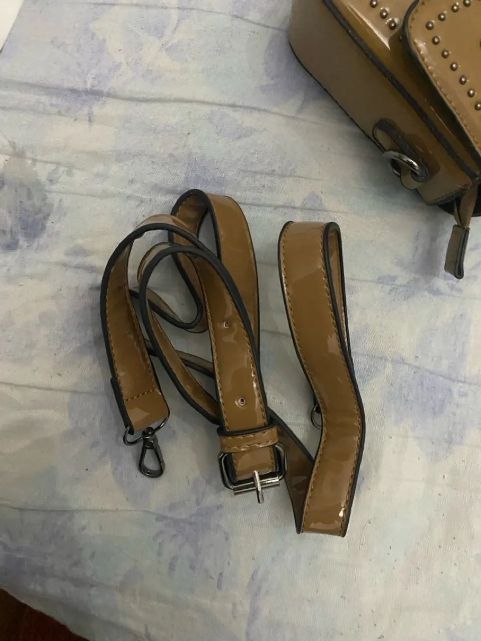 Bolsa feminina de couro marrom - Foto 2