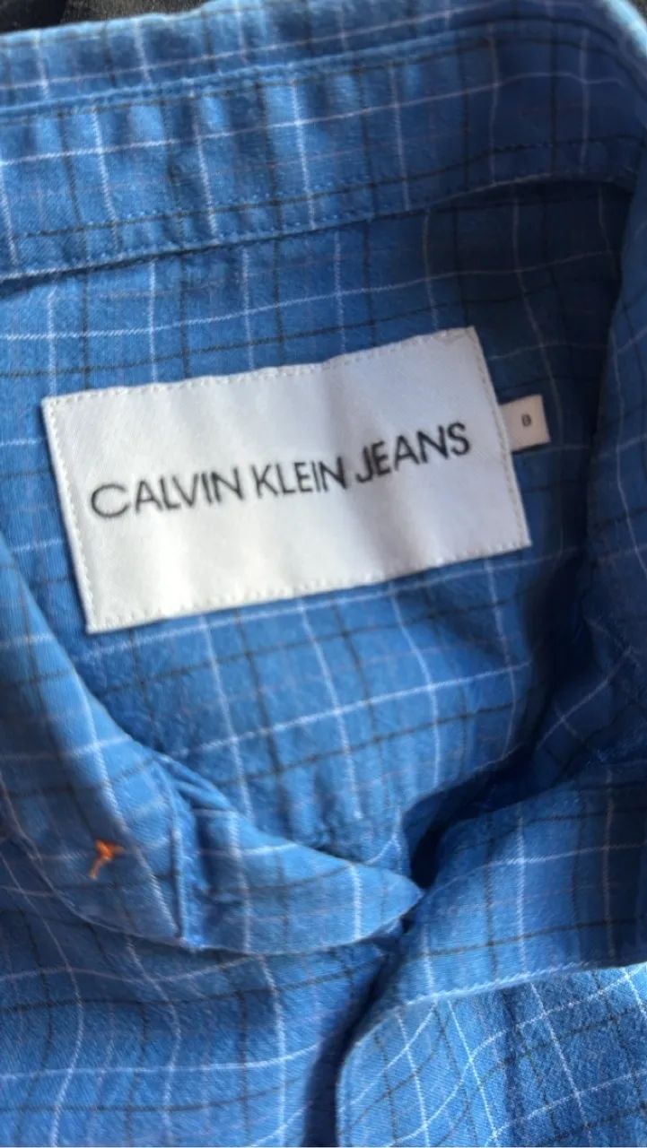Camisa Azul Calvin Klein - Foto 5