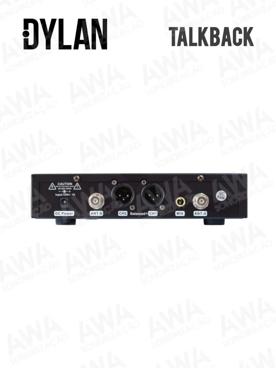 Profissional Microfone Sem Fio Dylan D-9001 TB - Talkbak Botão Comunicação  - Foto 5