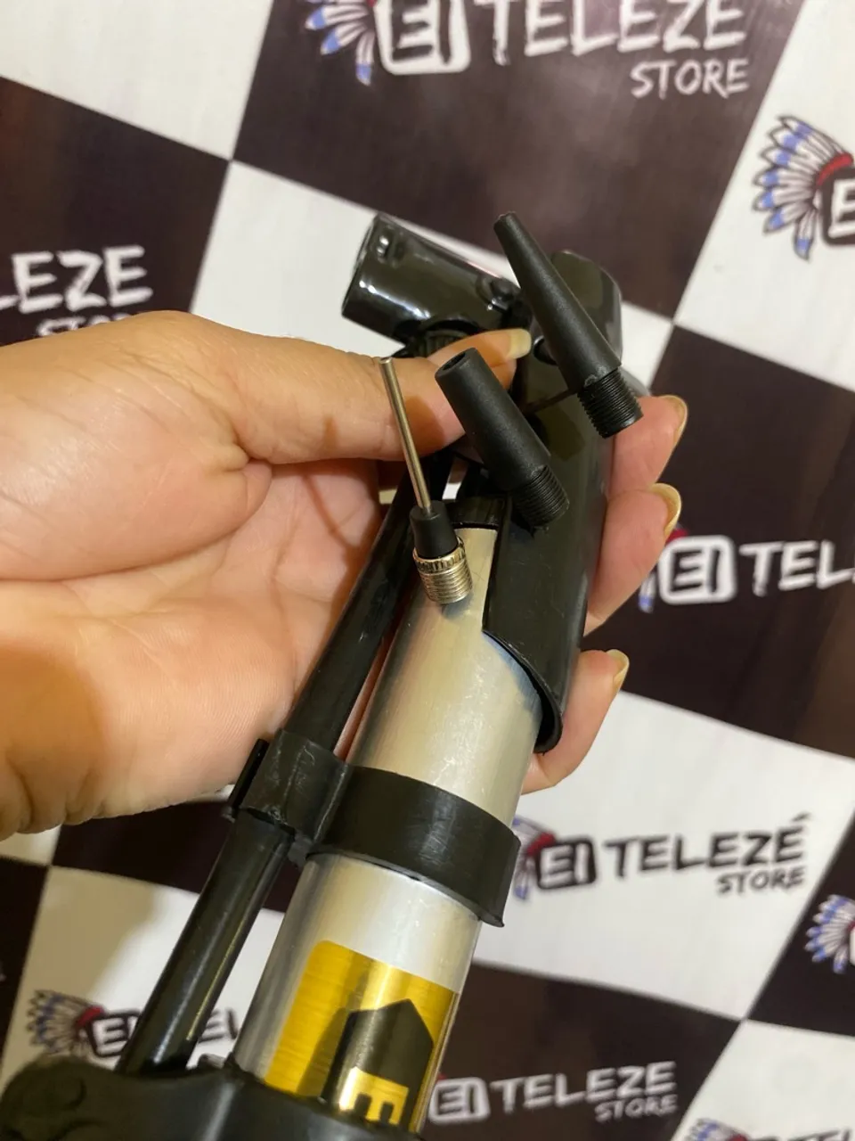 Bomba de ar de encher pneu de bicicleta, boias e materiais infláveis