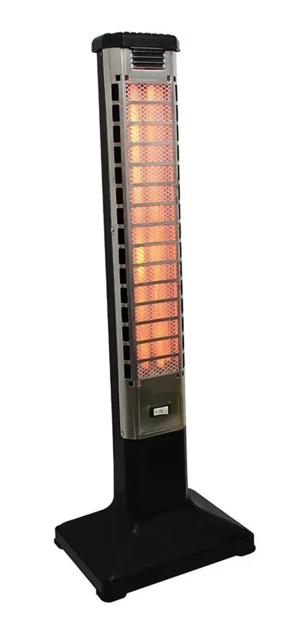 Aquecedor Elétrico De Ambiente Quartz Vertical Beltempo Cor Preto e Cinza - Foto 3