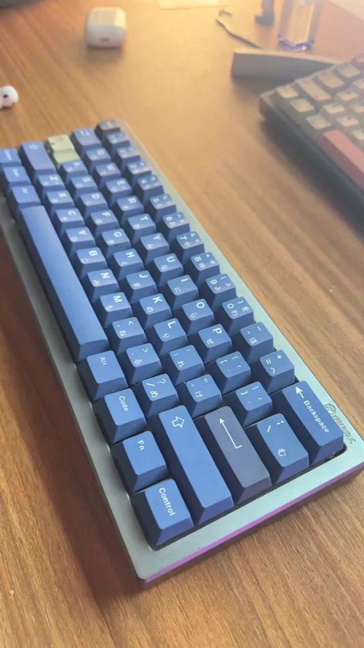 Teclado Custom case alumínio KPREP Switches T1 Holy wei - Foto 2