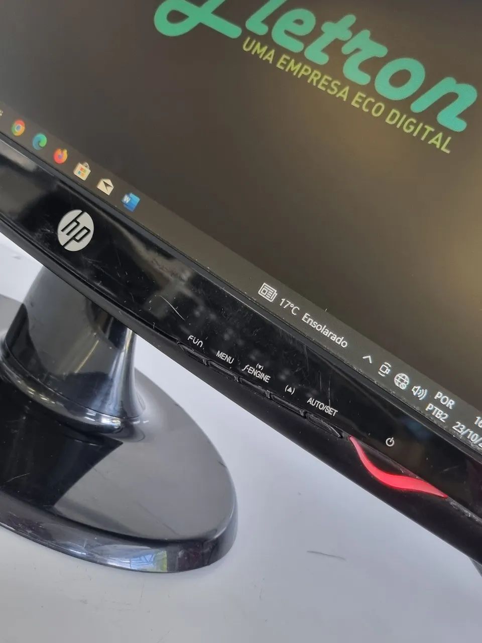 Monitor 18.5 Polegadas Hp/LG Widescreen Ideal para Trabalho Comércio Ótimo Estado  - Foto 2