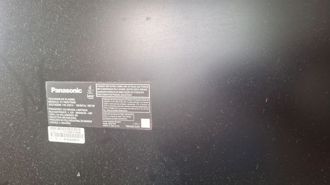 TV Panasonic Smart de 65 polegadas plasma(leia o anúncio) - Foto 2