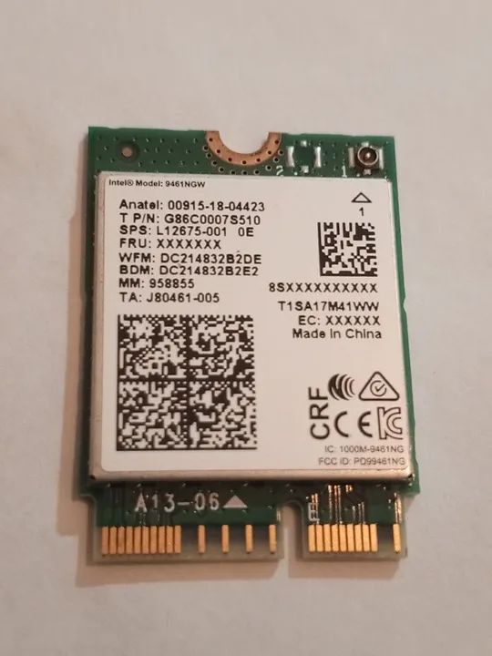 Placa de Rede Intel 9461NGW Wireless