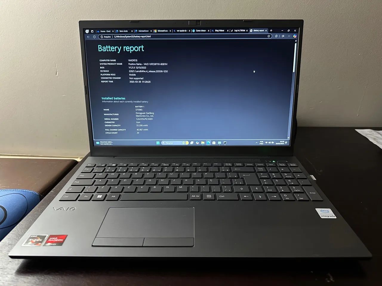 Notebook Vaio FE15 - Ryzen 7 5700U | 16GB RAM | SSD 512GB | Tela 15.6 Full HD - Foto 4